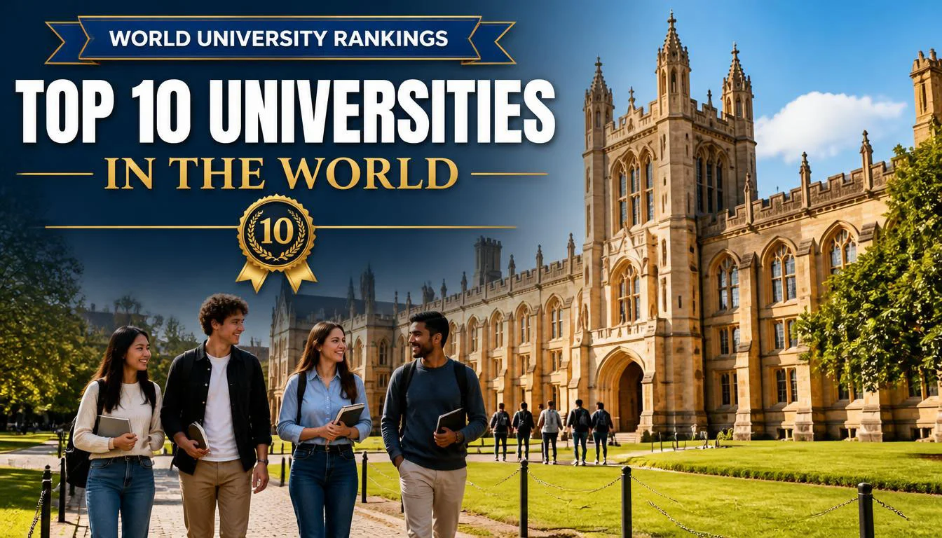 Card Suites Ranking Top 10 Universities in the World (QS Rankings 2027)